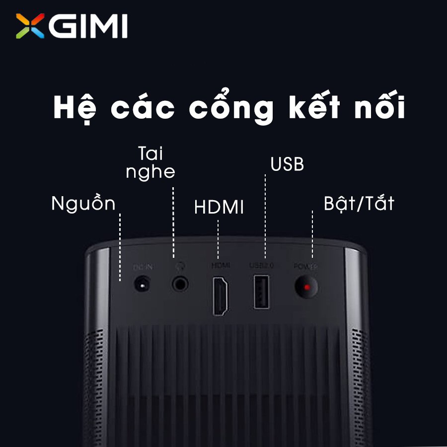 Máy chiếu mini Xgimi Halo Plus Fullhd 1080p - hỗ trợ 4K HDR,công nghệ DLP, 3D độ sáng cao 900 Ansi lumens