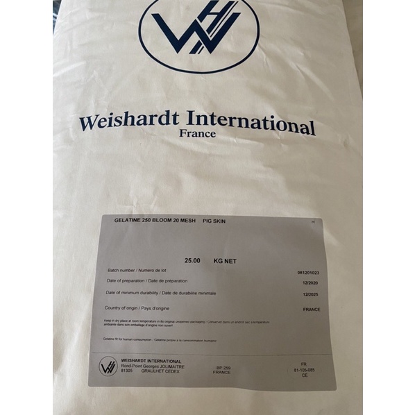 Bột gelatin gói 50g
