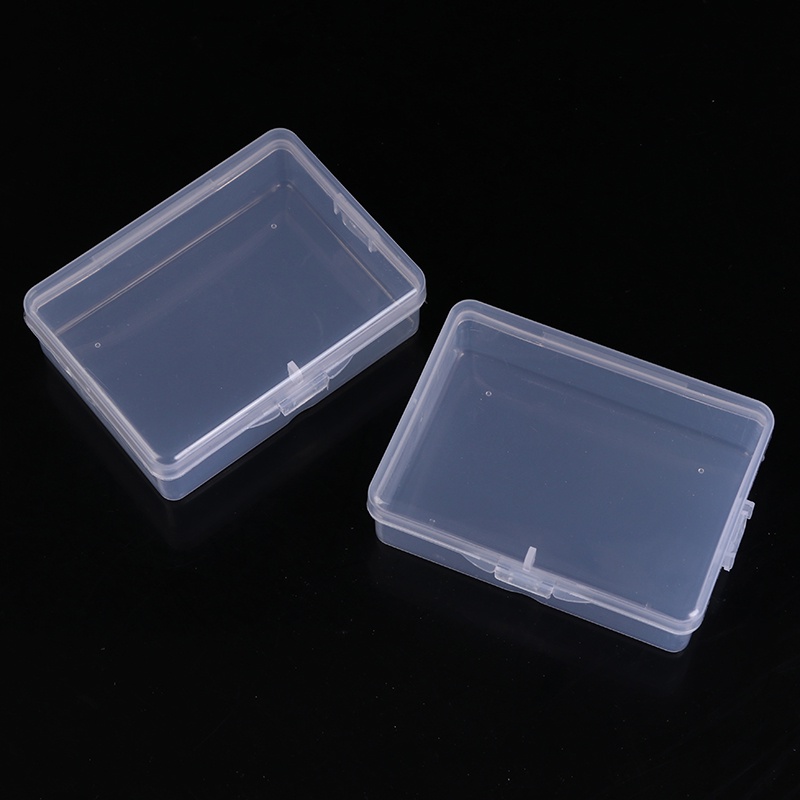 Bộ 10 Hộp Nhựa Trong Suốt Hình Chữ Nhật Đựng Đồ Tiện Dụng