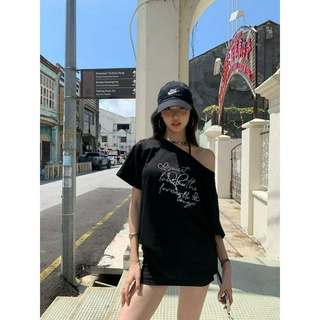 Shanmieleng Mùa Hè Phong Cách Mới Hot Girl Pure Desire Rời quây Áo Thun Ngắn Tay Top Nữ thon gọn hơn Váy Hông Hai Mảnh Phù Hợp Với Nữ