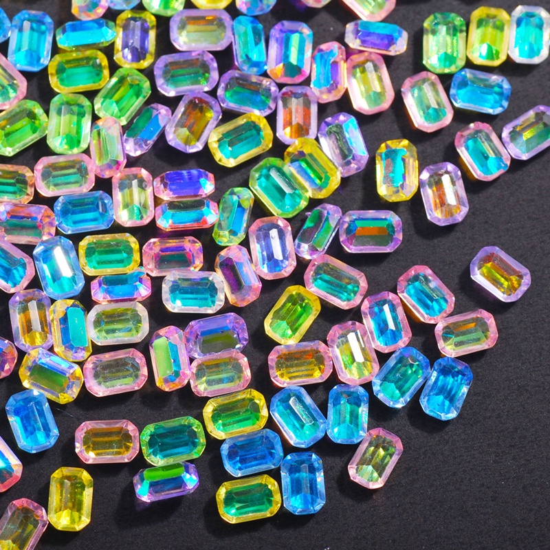 Set 100 Hạt Đá Đính Trang Trí Móng Tay Thời Trang