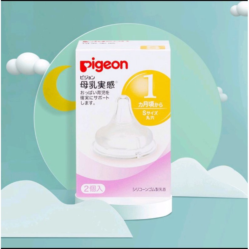 (GIÁ TỐT) Núm ti thây thế bình sữa cổ rộng, Pigeon, moyuum, K momther, núm siêu mềm, đủ size 1/3/6/9 có bán tách lẻ 1núm