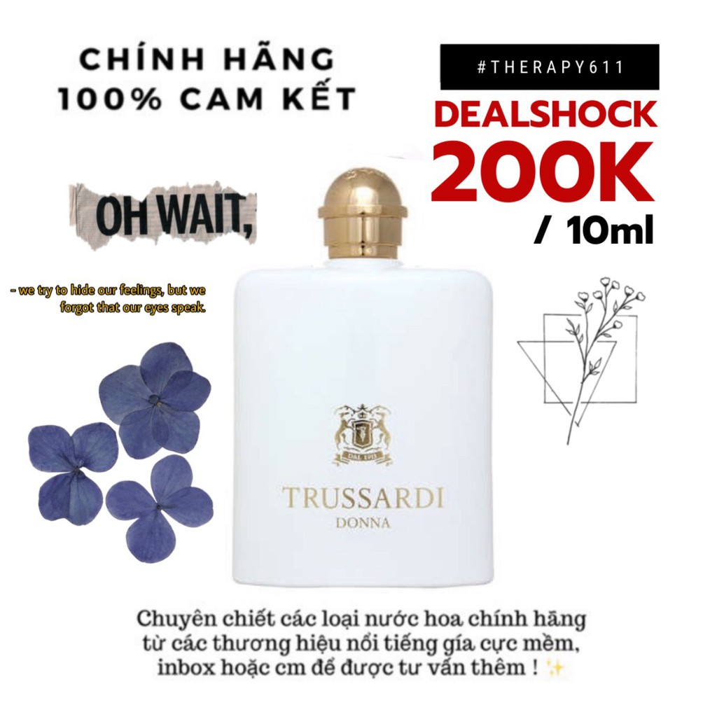 [𝗦𝗔𝗟𝗘]..::✨Mẫu thử Nước hoa Trussardi Donna EDP Spray / Chuẩn authentic Edp (5ml/10ml/20ml)✨::..