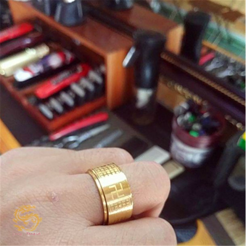 Nhẫn bát nhã tâm kinh xoay được 360 độ