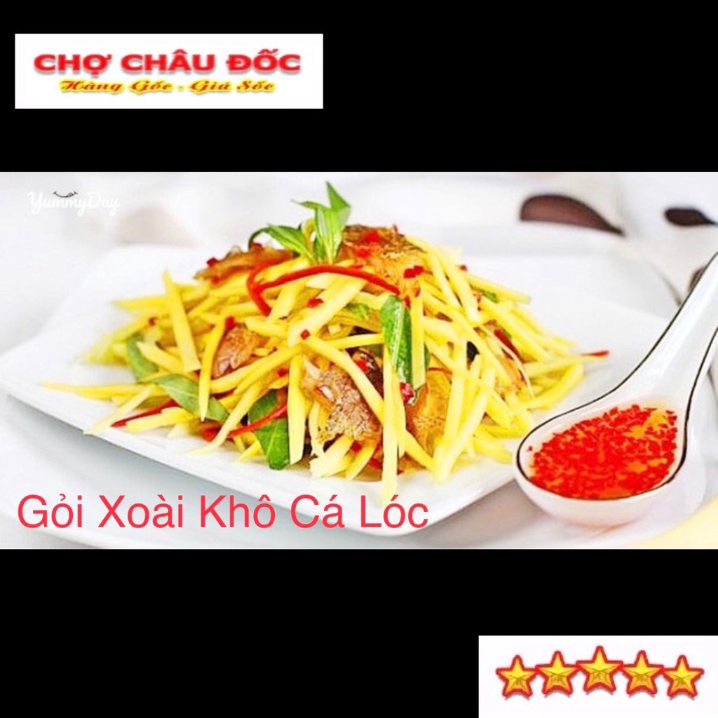 500gr Khô Cá Lóc Châu Đốc Rút Xương Vị Vừa Ăn Không Chất Bảo Quản Loại 4-5 con 1Kg