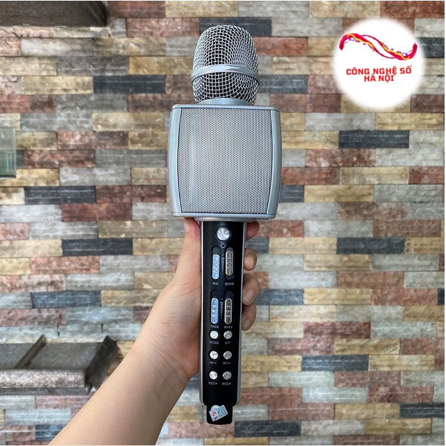 FREE SHIP Micro không dây Karaoke Bluetooth YS92 vuông màu đẹp - Âm thanh cực chuẩn hỗ trợ ghi âm-BH 6 tháng