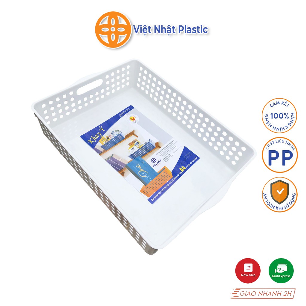 Giỏ nhựa đựng đồ đa năng Việt Nhật Plastic có tay cầm tiện ích