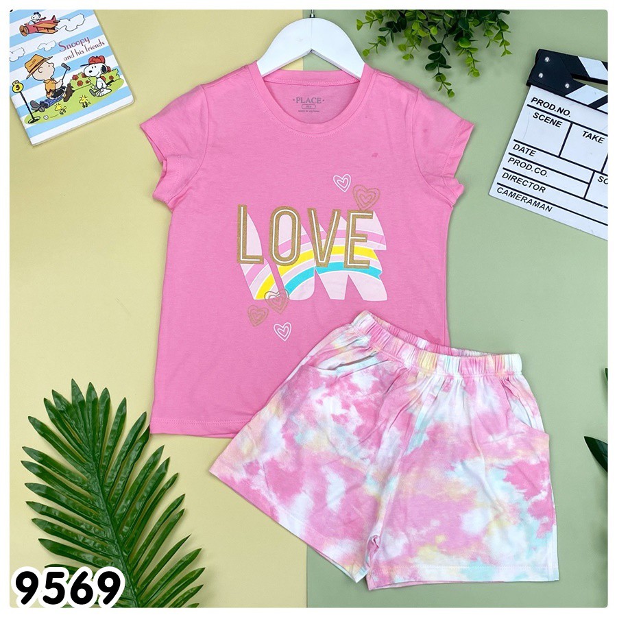 Bộ Ngắn Bé Gái Nhiều Mẫu Cho Bé Từ 17-45KG