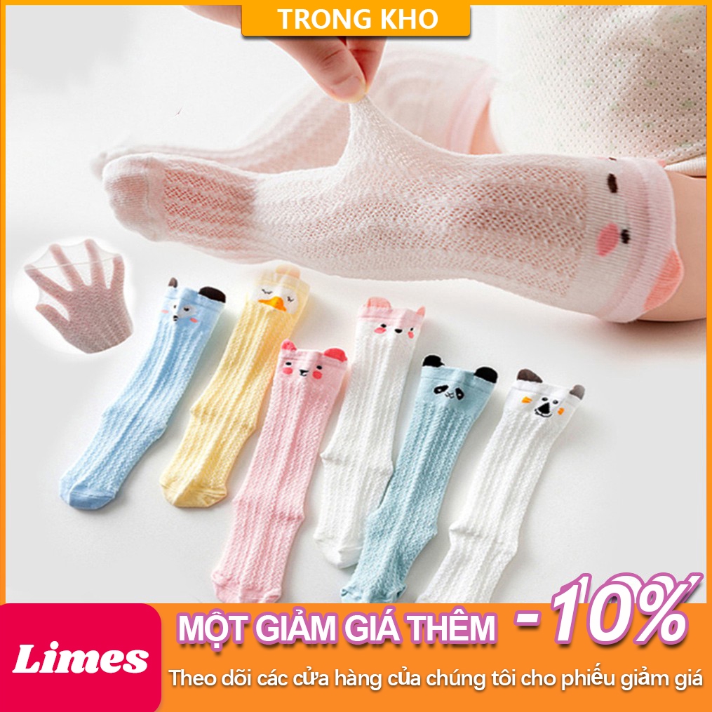 Đôi Vớ Cotton Dài Qua Gối Chống Muỗi Cho Bé