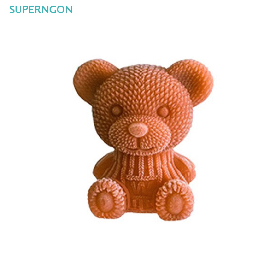 Khuôn Silicon Làm Đá Hình Gấu Hoạt Hình 3D Dễ Sử Dụng