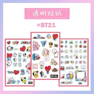 Sticker BtS size to