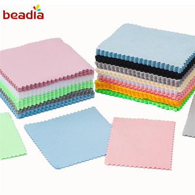 Khăn nhung BEADIA hai mặt hình vuông tinh tế dùng cho trang sức/kính