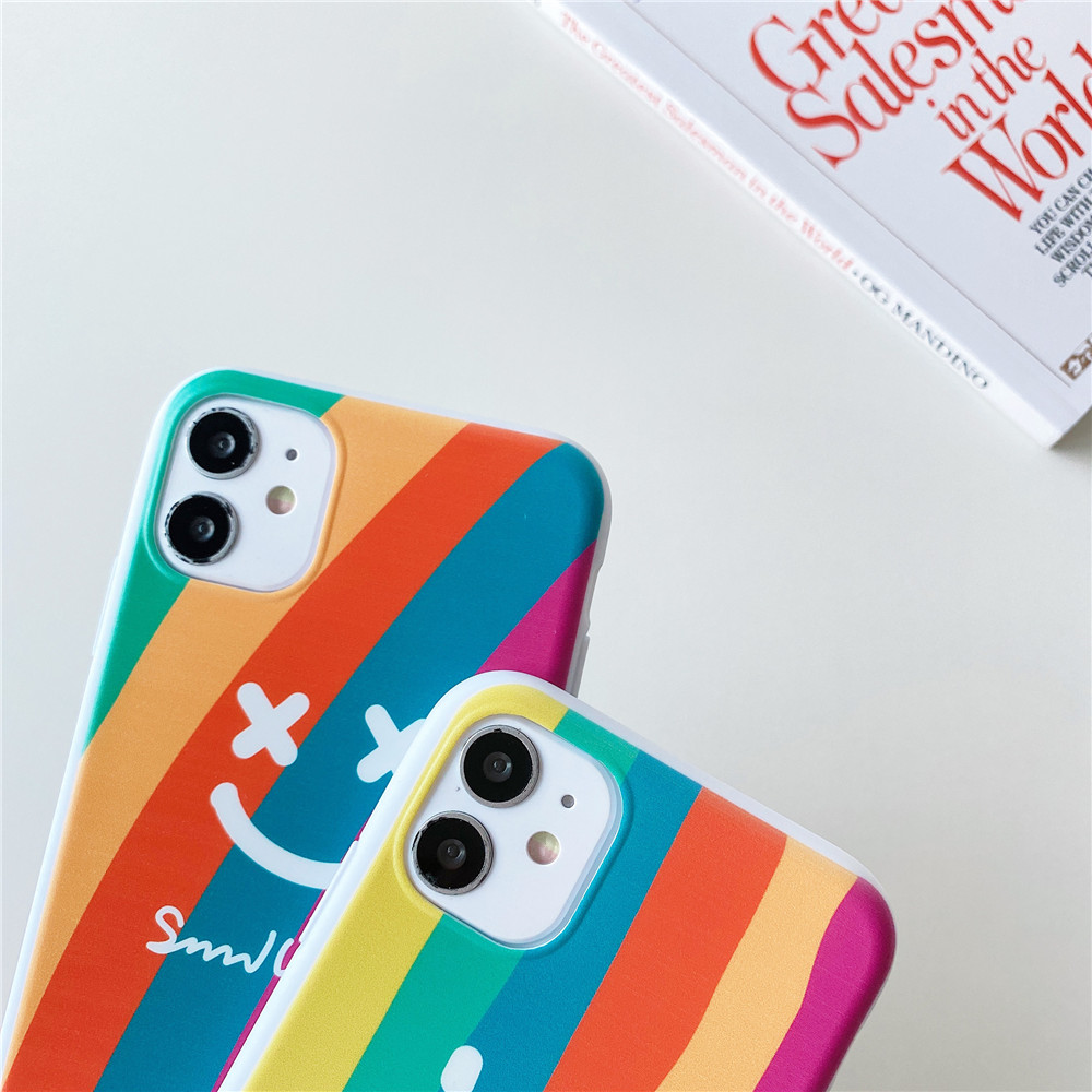 Ốp Điện Thoại Silicon Màu Kẹo Hình Cầu Vồng Cho Iphone 12 11 Pro Max Xs Max Xr 8 Plus 7 Plus 6 6s Plus 5 5s Se 2020 | BigBuy360 - bigbuy360.vn