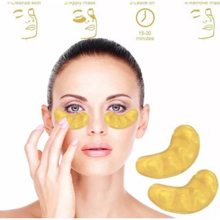 Combo 100 Mặt nạ dưỡng mắt Crystal Collagen Gold chống bọng mắt, quầng thâm mắt