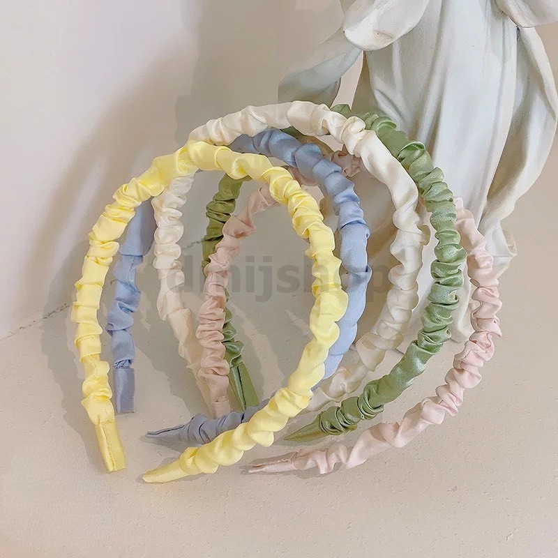 [Cài tóc] Bờm tóc vải bản to phong cách vintage hàn quốc nhiều màu OUYOU