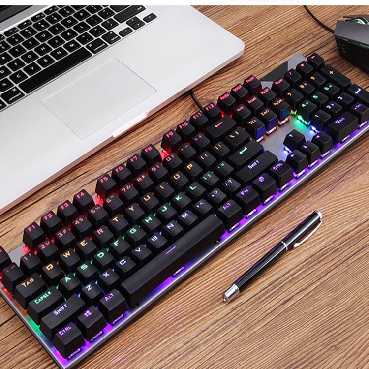 Bàn Phím Cơ K79 ESONNE Gaming Blue Switch Full-Size 104 Keys LED Rainbow 20 Hiệu Ứng New BH 6T