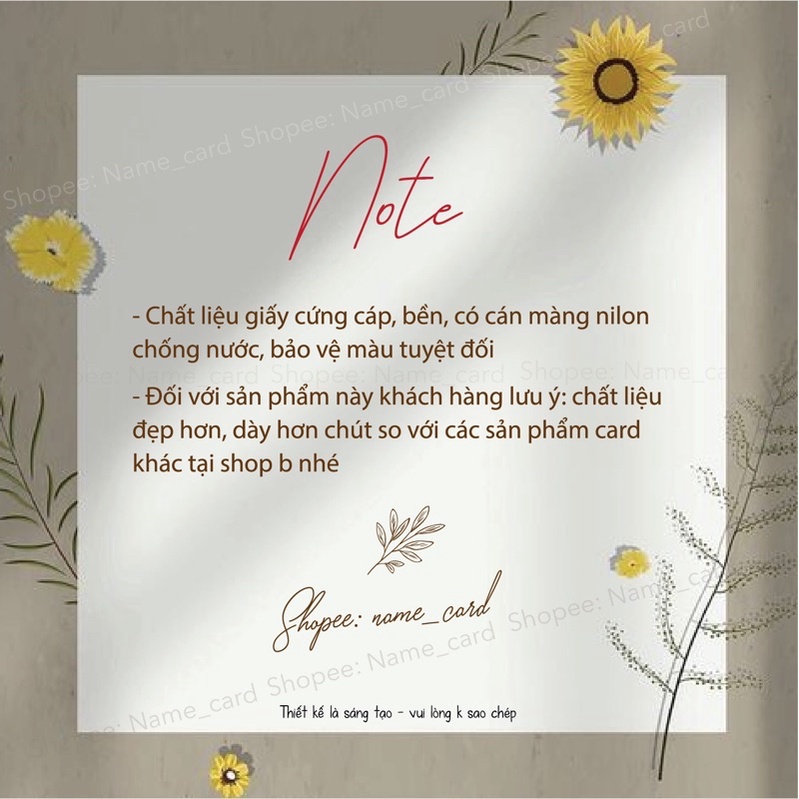 Card visit, name card, thiệp cảm ơn khách hàng rẻ đẹp