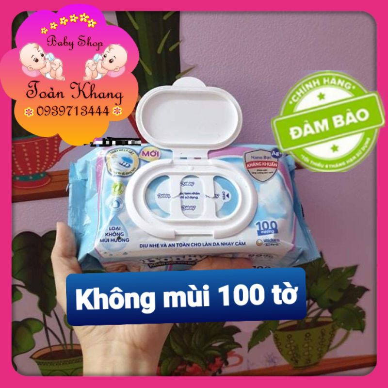 ♨️COMBO 6 KHĂN BOBBY LOẠI KHÔNG MÙI 100 TỜ