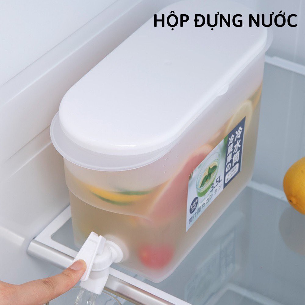 Bình Đựng Nước, Hộp Đựng Nước Có Vòi Chuyên Dụng Để Tủ Lạnh Siêu Tiện Lợi