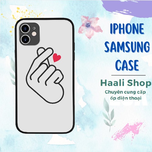 Ốp ĐT Đôi Cho Bạn Thân Hàn Quốc BTS KPOP Ngón Tay Trái Tim Chống Bụi Bẩn cho IPHONE SAMSUNG HQUPOD01163
