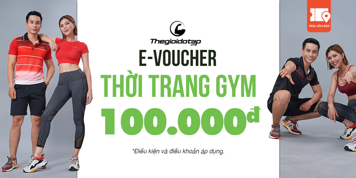 E-Voucher Thời Trang Gym tại Thế Giới Đồ Tập trị giá 100,000đ