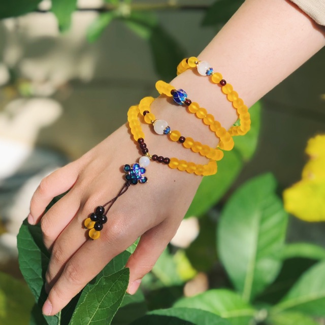 CHUỖI ĐÁ LƯU LY NEPAL 6mm - 108 hạt