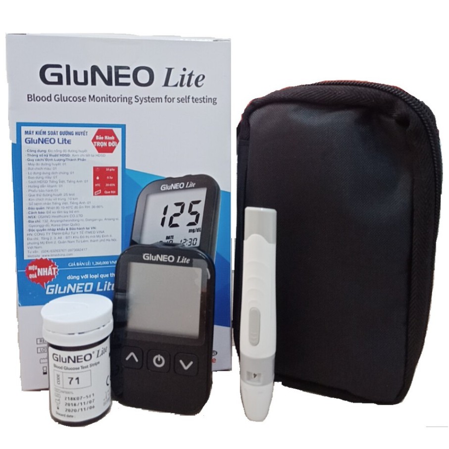 Máy đo đường huyết Gluneo Lite (Quà Km Glucerna)