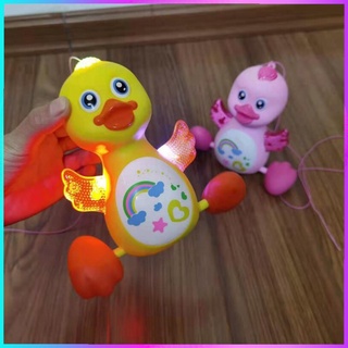 Đồ chơi vịt pin phát sáng, vui nhộn, đồ chơi phát triển giác quan cho bé