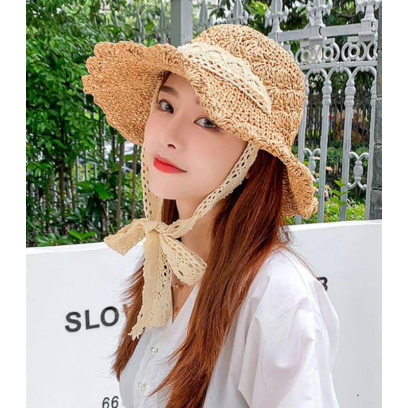 Nón mũ rộng vành đi biển gấp gọn chống nắng thời trang Hàn Quốc Lh 0917399527