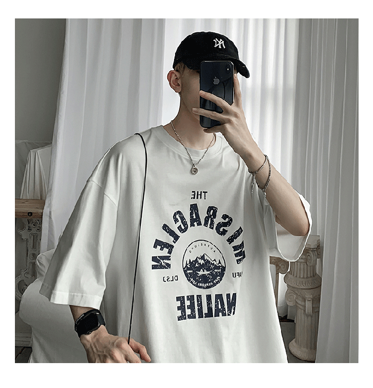 Áo Thun Nam Tay Ngắn Phong Cách Nhật Bản Size M-8Xl