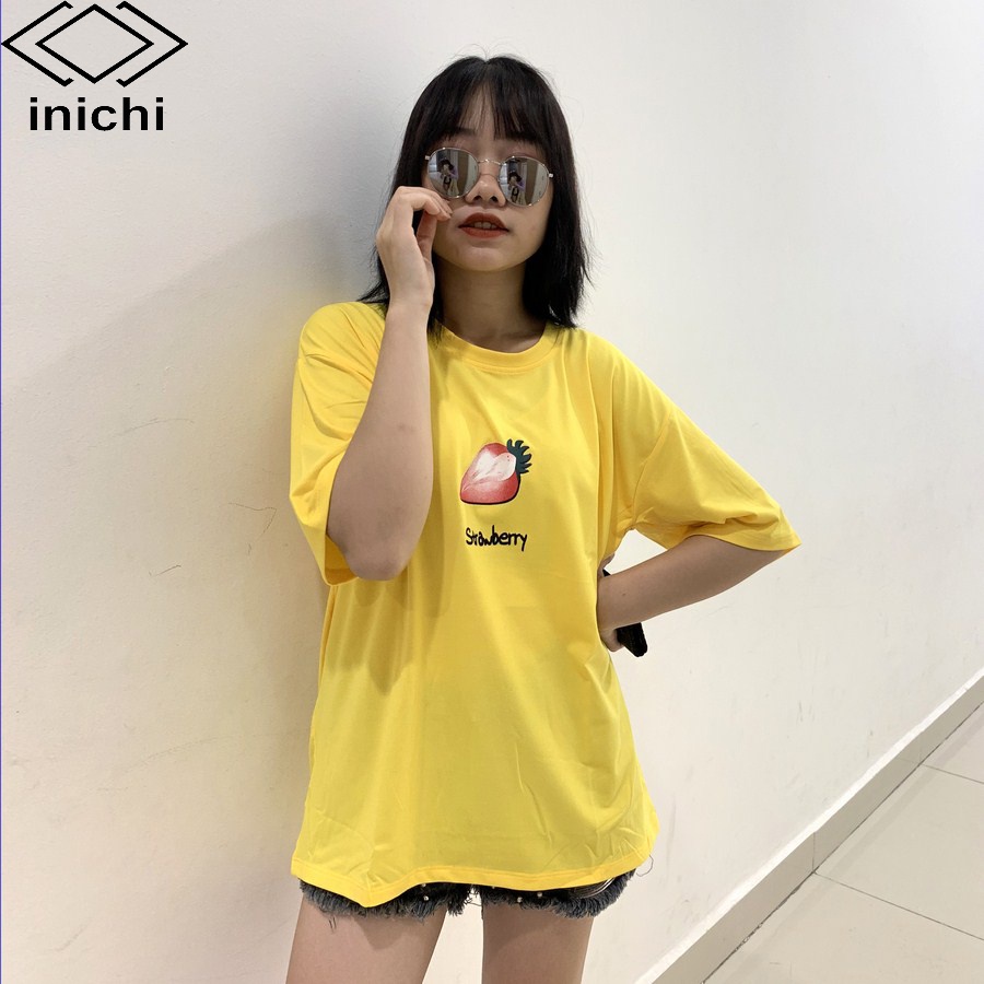 Áo thun tay lỡ INICHI A611 form rộng oversize nữ