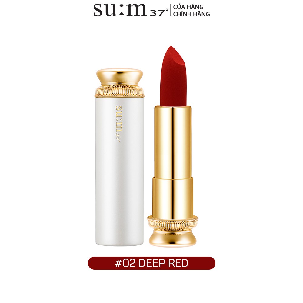 [Mã VISAPREMIUM giảm 150K]Son nhung lì dưỡng ẩm hoàng kim Su:m37 Losec Summa Velvet Lipstick 3.6g