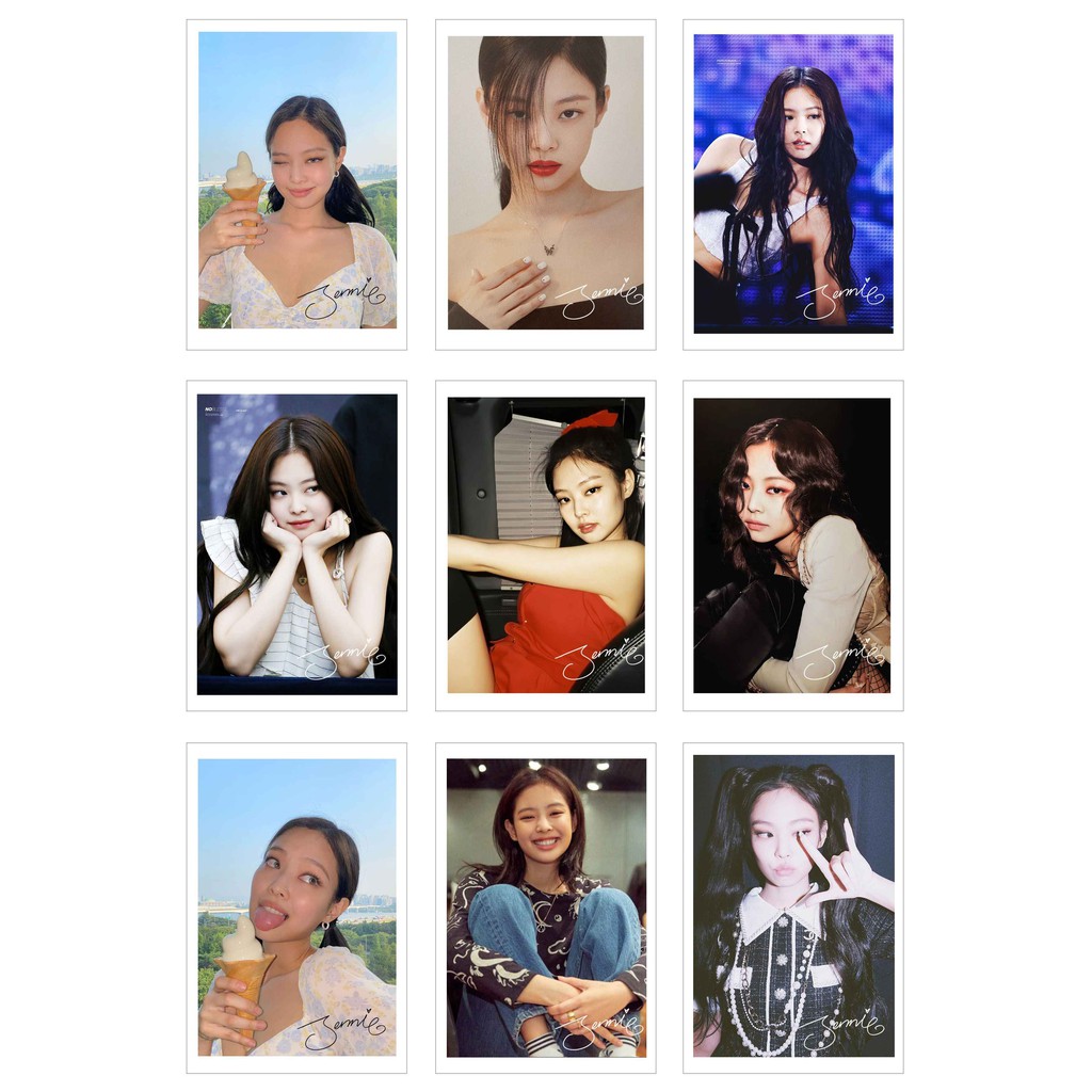 [Ép Lụa] Lomo Card Ảnh JENNIE BLACKPINK có chữ ký ( 54 ảnh)