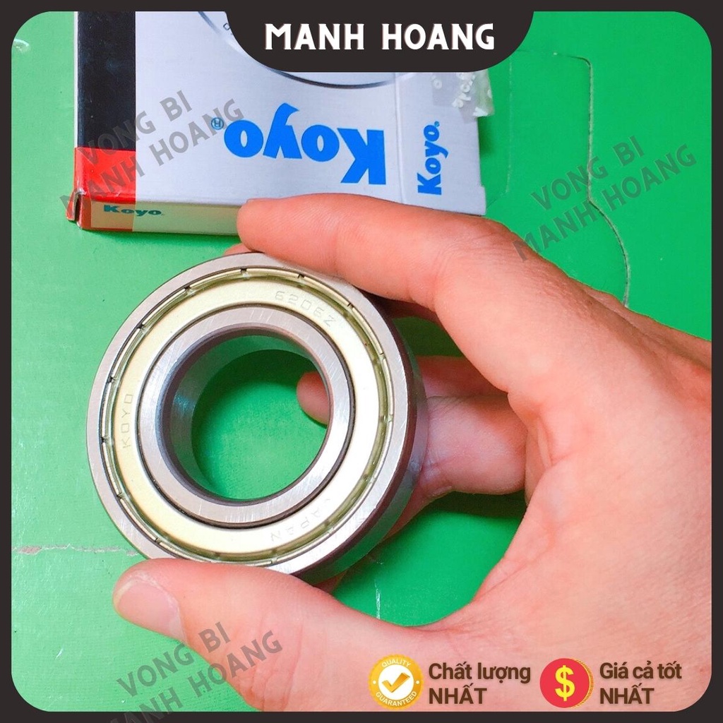 Vòng bi, bạc đạn 6206 ZZCM KOYO tiêu chuẩn quốc tế, chất lượng cao, bền bỉ - Vòng bi Mạnh Hoàng