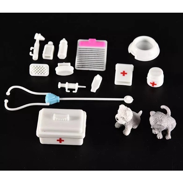 Phụ kiện búp bê bộ đồ chơi bác sĩ cho búp bê barbie ANDATOY AD936