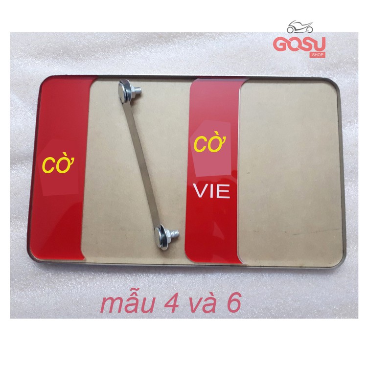 Khung biển số xe máy trang trí theo xe