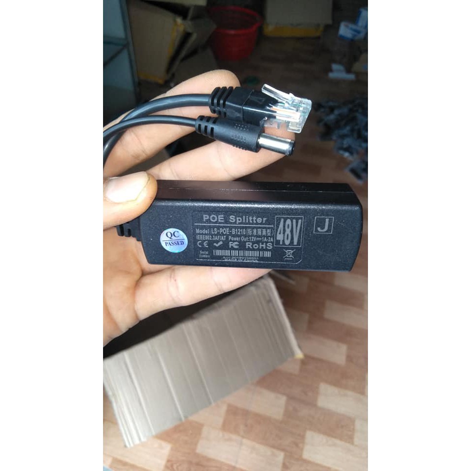 HOT- Tách nguồn POE cho camea IP chuyển từ 48V sang 12V