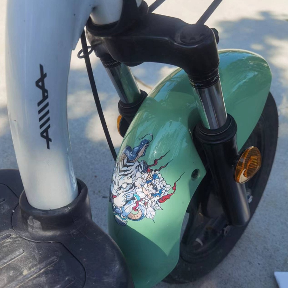 Đề Can Dán Trang Trí Xe Hơi / Laptop / Xe Tải Hình Đầu Hổ Chống Thấm