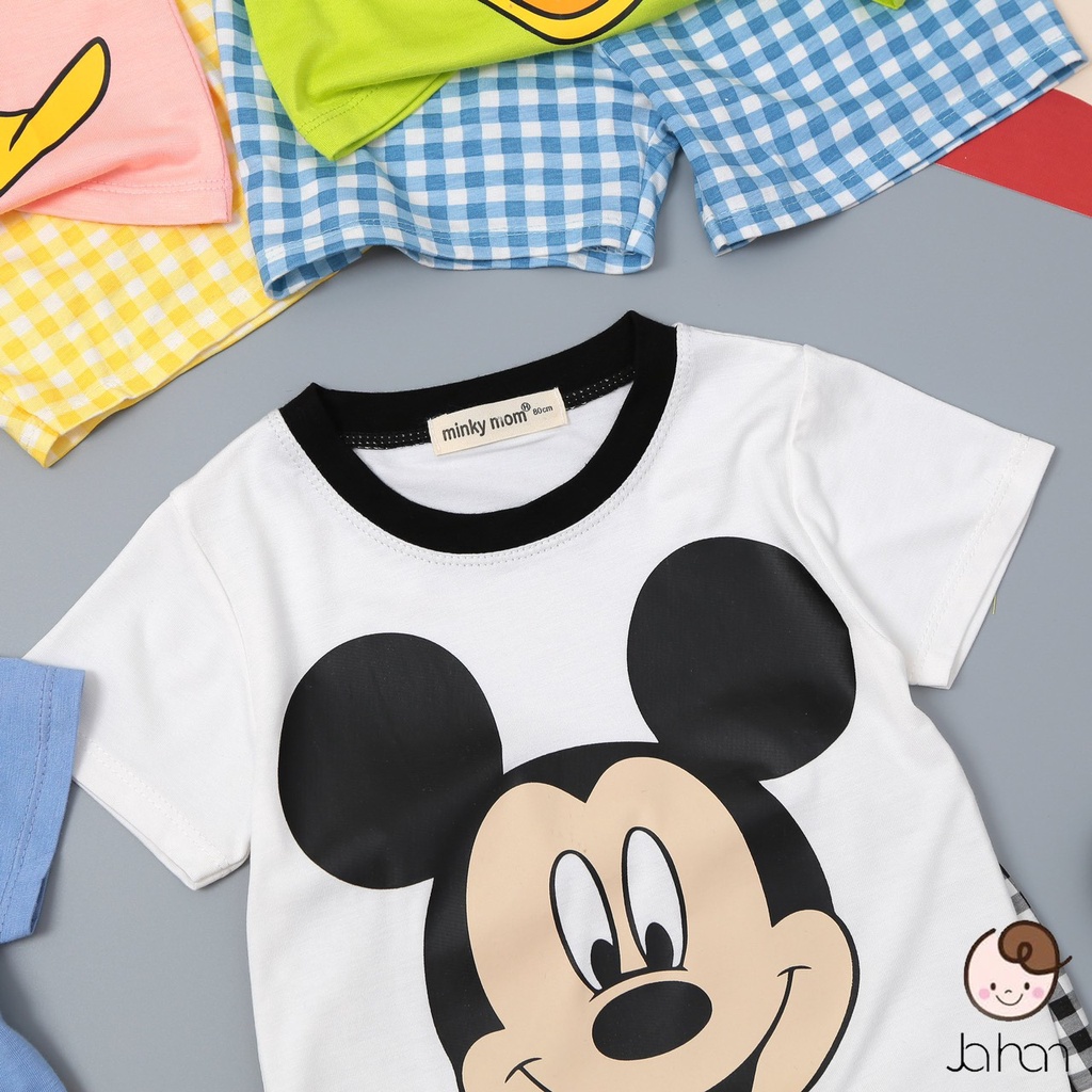 Bộ cộc tay cho bé 💖 Bộ cộc tay DISNEY cho bé trai bé gái 💖 chất thun lạnh cao cấp siêu mềm siêu mát