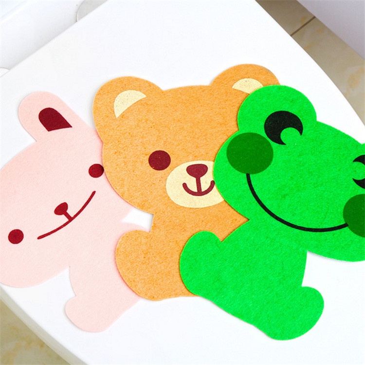 Miếng dán khử mùi bồn cầu, nhà vệ sinh hình dễ thương - Miếng dán khử mùi bồn cầu hình thú keo siêu dính