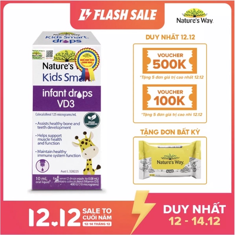 Vitamin D3 Nature's Way nhập khẩu chính hãng