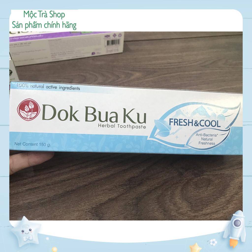 Kem Đánh Răng Dok Bua Ku Twin Lotus 150g - Số 1 tại Thái Lan - Đủ 3 mùi