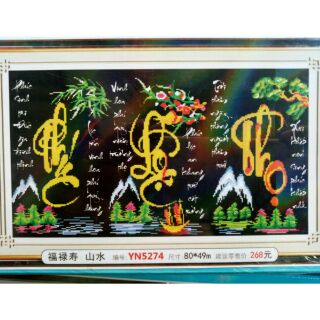 Tranh đá phúc lộc thọ yn5274 lg1033