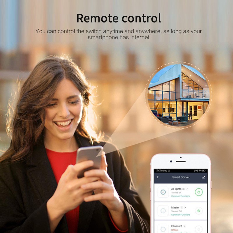 [WELL] Wifi Smart Socket US/EU 100-240V Remote Control Smart Socket For Apple HomeKit APP Monitoring [FV] | BigBuy360 - bigbuy360.vn