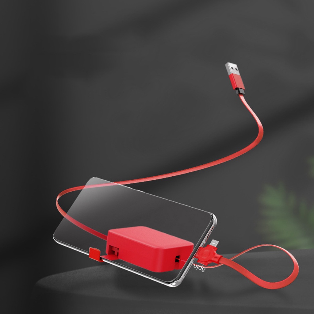 Dây cáp sạc nhanh 3 trong 1 cổng micro usb typeC / 8pin cho điện thoại thông minh