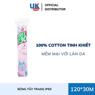 Bông tẩy trang ipek 120+30 miếng