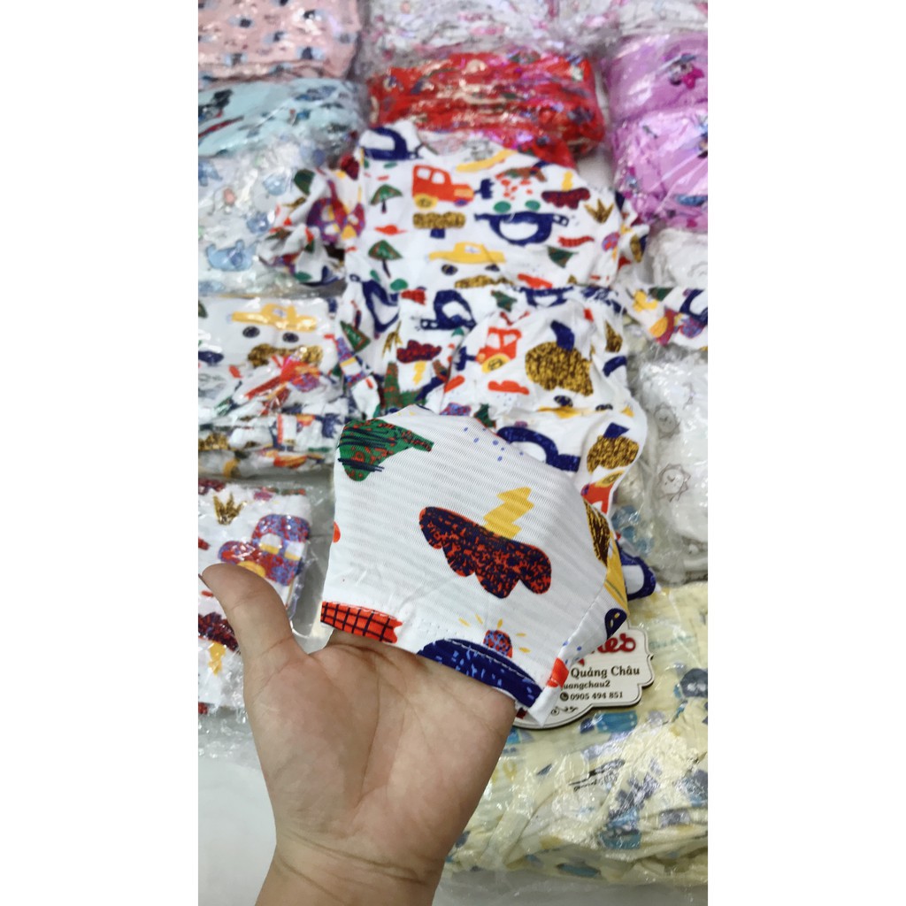 Bộ Cotton Lưới Dài Tay Bé Gái, Bé Trai Bin Sports QATE017