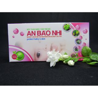 Tắm bé An Bảo Nhi hộp 20 túi lọc x10gr - hết rôm, hết ngứa!