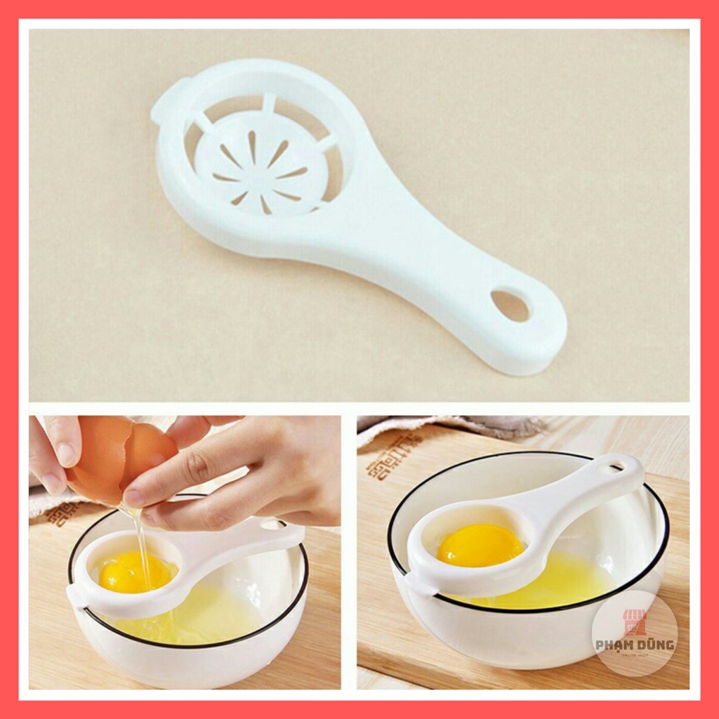 Dụng cụ tách lọc lòng đỏ trứng - nhựa trắng