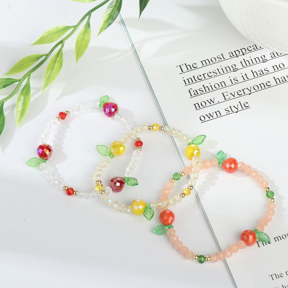 Áo Thun In Hình Trái Cây ESPO Dễ Thương|Vòng Tay Chuỗi Hạt Nhiều Màu Sắc Ngọt Ngào Thời Trang Hàn Quốc Cho Nữ